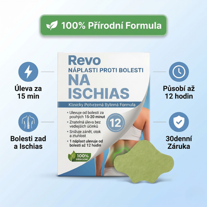 Náplasti pro úlevu od bolesti zad, ischiasu, kolen a ramen