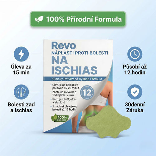 Náplasti pro úlevu od bolesti zad, ischiasu, kolen a ramen