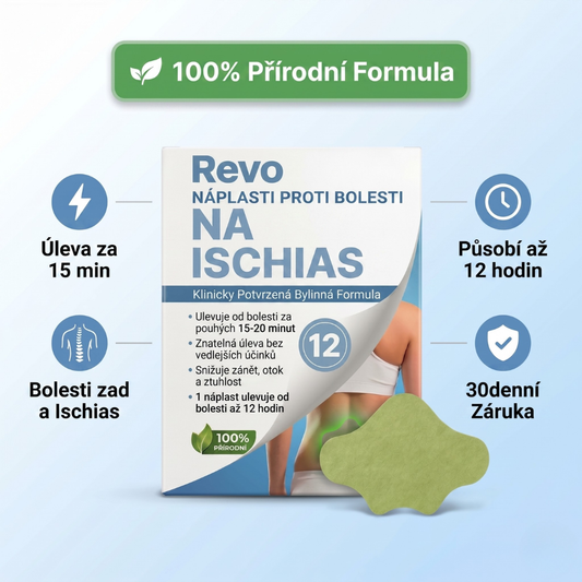 Náplasti pro úlevu od bolesti zad, ischiasu, kolen a ramen
