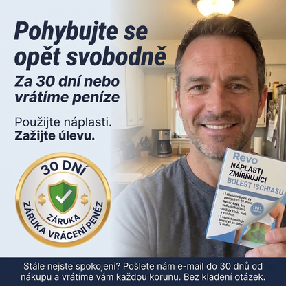 Náplasti pro úlevu od bolesti zad, ischiasu, kolen a ramen